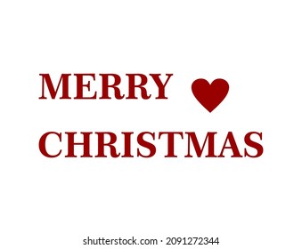 Merry Christmas vector brush lettering. Hand drawn modern brush calligraphy isolated on white background. Christmas vector ink illustration. Creative typography for Holiday greeting cards, banner