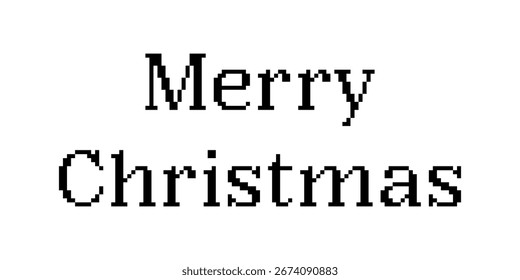 Feliz Navidades, letras de pincel de Vector. Caligrafía dibujada a mano moderna sobre fondo blanco. Navidades Ilustración vectorial en tinta. Ilustración vectorial