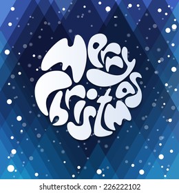 Merry Christmas vector card