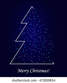 Merry Christmas, vector card