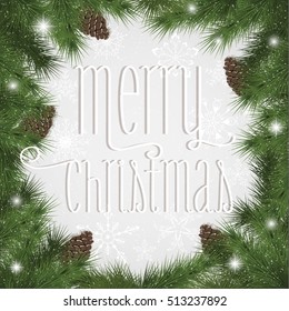 Merry Christmas vector card
