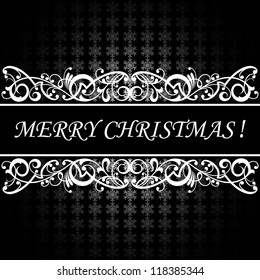 Merry Christmas vector card background
