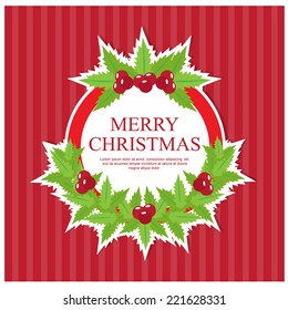 Merry Christmas. vector card or background