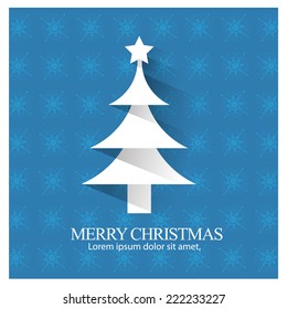 Merry Christmas. vector card background
