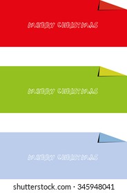 Merry Christmas vector cards, eps file available. 