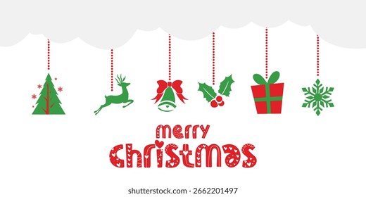 Diseño de Vector de Navidades alegres. Navidades elemento de Vector. Feliz Navidades y feliz año nuevo. EPS10