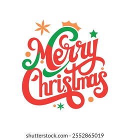 Diseño de Vector de Navidades alegres - Arte festivo de Festiva