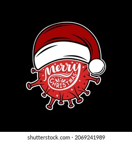 Merry Christmas vector design illustration. Good for T shirt print, poster, card, and other gift design.