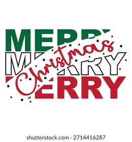 Merry Christmas vector Design , Print Design , T-shirt Design