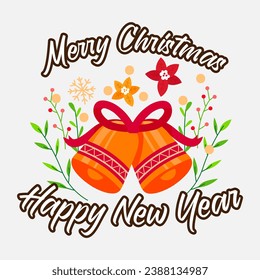 Feliz Diseño de vectores navideños. Difundir la alegría con este festivo diseño vectorial de Feliz Navidad
