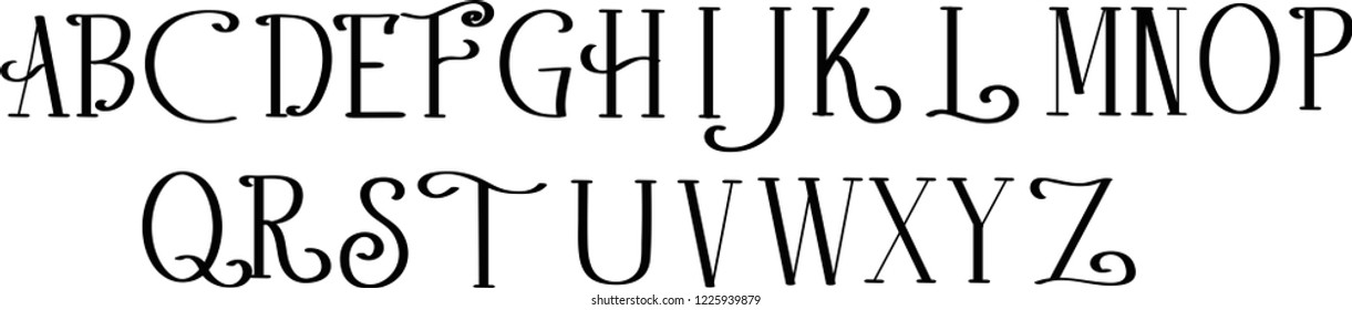Merry  Christmas - Christmas vector font. 