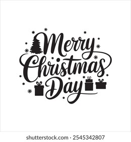 Merry Christmas vector graphic design badge typography  font,  T-Shirt Design