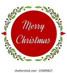 Merry Christmas - vector greeting card