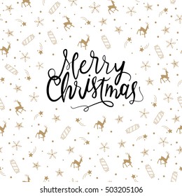 merry christmas vector greeting card