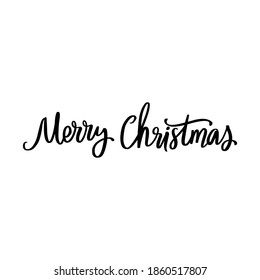 Merry Christmas - Vector hand drawn lettering phrases. Modern brush calligraphy. Holidays quotes for photo overlays, greeting cards, posters.