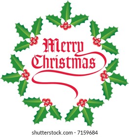 A Merry Christmas vector holiday background