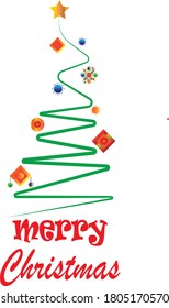 Merry christmas vector icon isolated on transparent background, merry christmas logo concept. Illustration