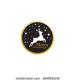 merry christmas vector icon logo and design snow logo graphic