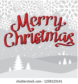 merry christmas vector illustration
