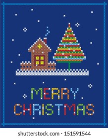 Merry Christmas. Vector illustration. 