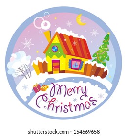 Merry christmas. Vector illustration.