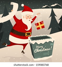 Merry Christmas. Vector illustration.		 