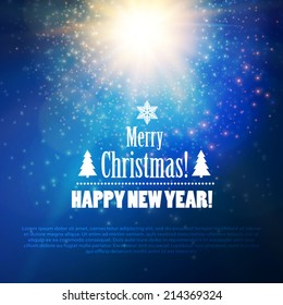 Merry Christmas.  Vector illustration 