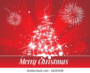 merry christmas, vector illustration