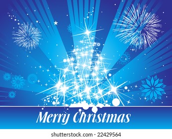merry christmas, vector illustration