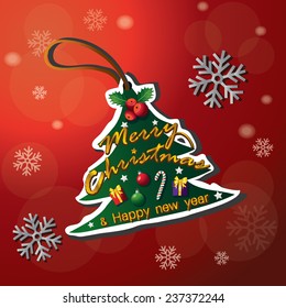 merry christmas vector illustration