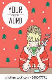 Merry Christmas vector illustration