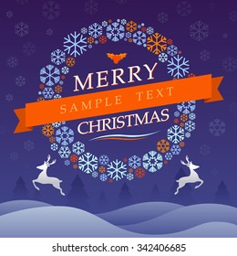 Merry Christmas Vector Illustration
