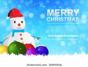 Merry christmas vector illustration
