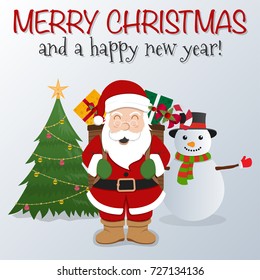 Merry christmas vector illustration
