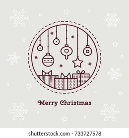 Merry Christmas. Vector illustration.