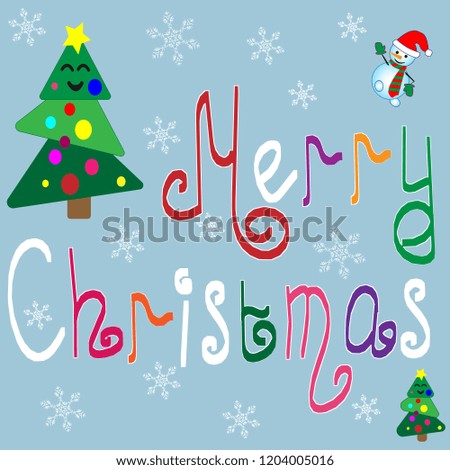 Merry Christmas vector illustration