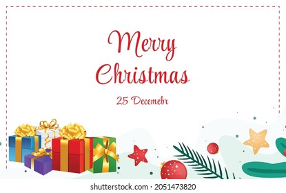 Merry Christmas, Vector illustration design.