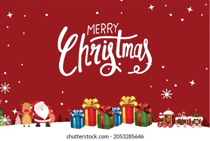Merry Christmas , Vector illustration design.