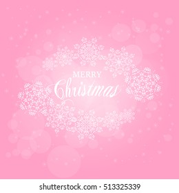 Merry Christmas vector illustration. Element for greeting xmas cards, posters.