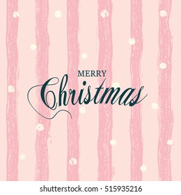 Merry Christmas vector illustration. Element for greeting cards, posters.