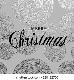 Merry Christmas vector illustration. Element for greeting cards, posters