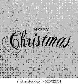 Merry Christmas vector illustration. Element for greeting cards, posters