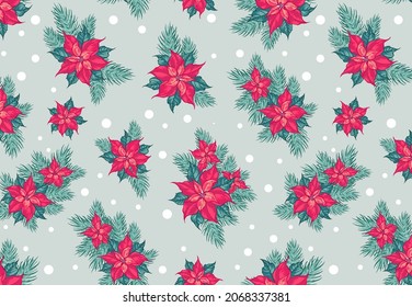 Merry Christmas vector illustration. Happy new year greeting card.