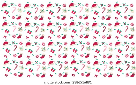 Merry christmas vector illustration. New year, merry christmas icon set, christmas pattern