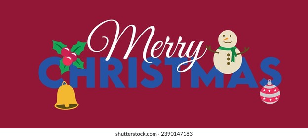 Merry christmas vector illustration. New year, merry christmas icon set, christmas pattern