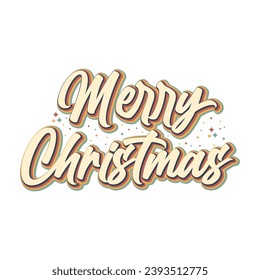 Merry Christmas Vector illustration. Merry Christmas vector for t shirt, mug, poster, banner etc.