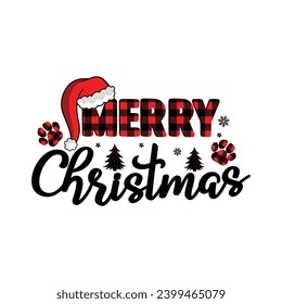 Merry Christmas Vector illustration. Merry Christmas vector for t shirt, mug, poster, banner etc.