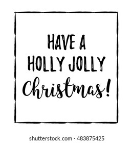 Merry Christmas vector Lettering
