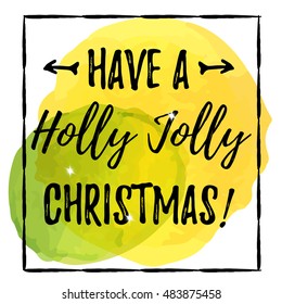Merry Christmas vector Lettering