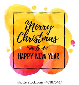 Merry Christmas vector Lettering